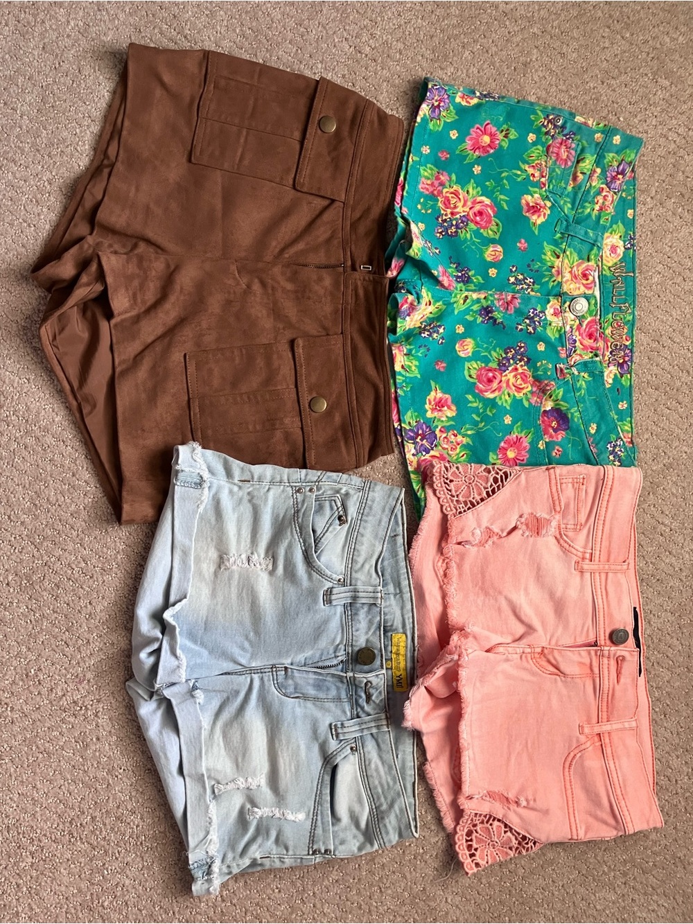Bundle of 4 Pairs Short Shorts